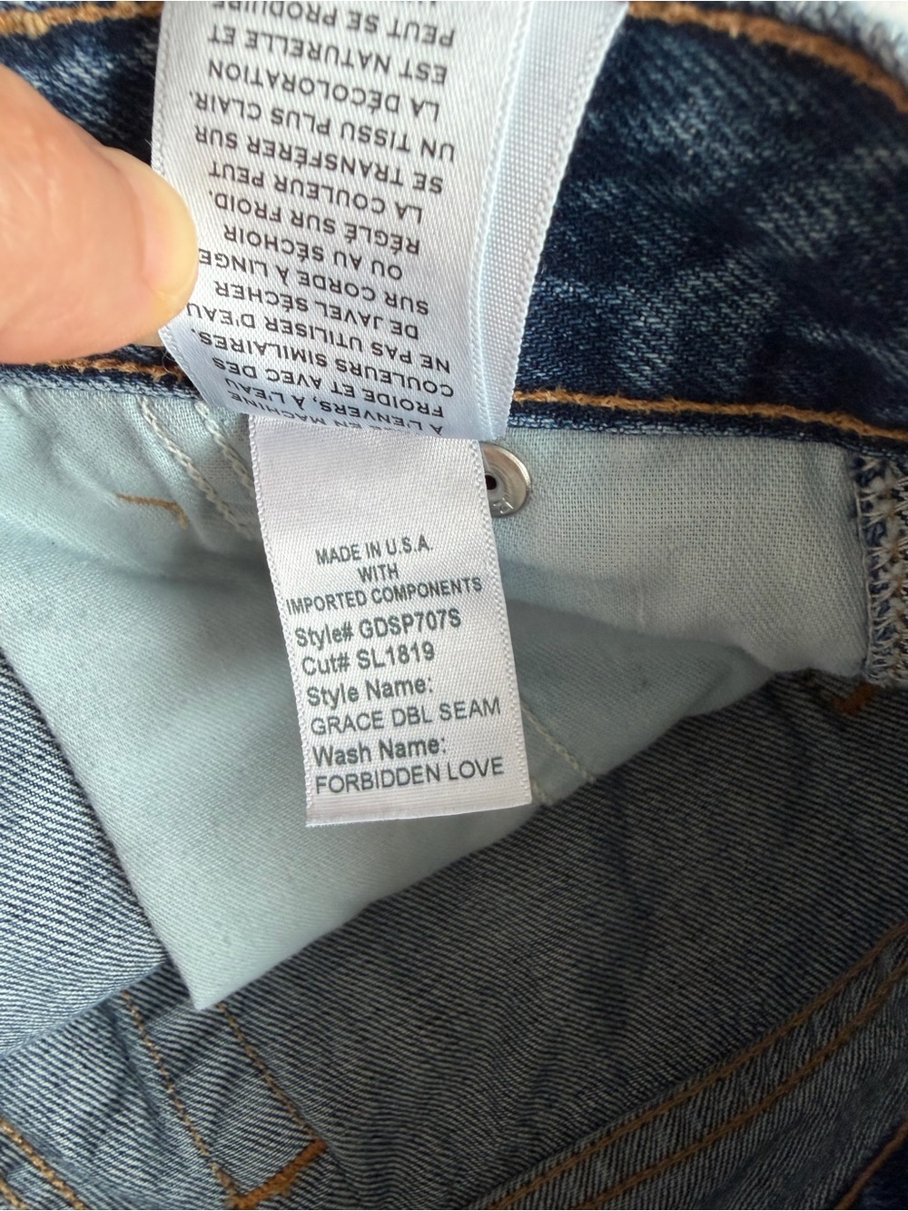 SLVRLAKE 28 Grace Double Seam Wide Leg Jeans Forbidden Love - Picture 13 of 13